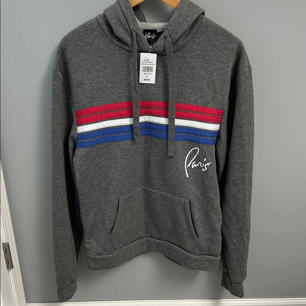 NWT Paris Stripe Men’s Sweatshirt